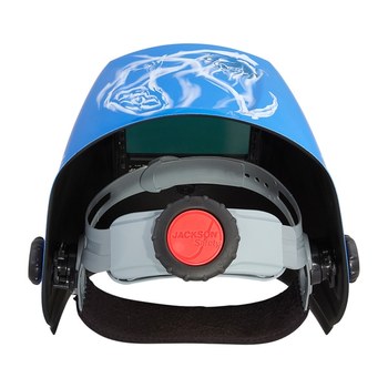 Jackson Safety Casco para soldadura 47104 - Sombra fija ADF lente - Azul/Blanco - 62083