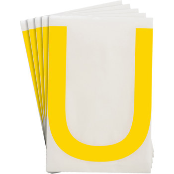 Imágen de Brady Toughstripe Amarillo Interior Poliéster Carta 121816 Etiqueta en forma de letra (Imagen principal del producto)