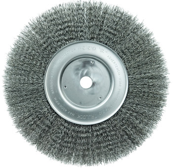 Weiler 01248 Cepillo de rueda - Rizado Acero cerda