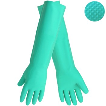 Imágen de Global Glove 522 Verde Grande Nitrilo No compatible Guantes resistentes a productos químicos (Imagen principal del producto)