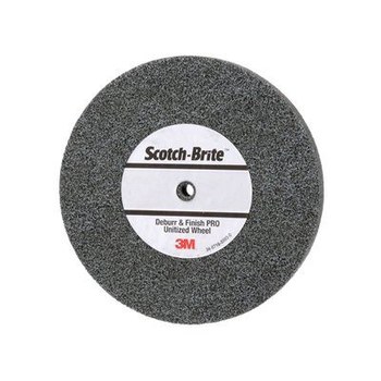 3M Scotch-Brite Unificado Cerámico Mediano Rueda de desbastado y acabado PRO - Diámetro 5 pulg. - Agujero Central 1/4 pulg. - Grosor 1/2 pulg. - 65079