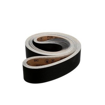 3M Banda de lija 05755 - 4 pulg. x 138 pulg. - Carburo de silicio - P120 - Fina