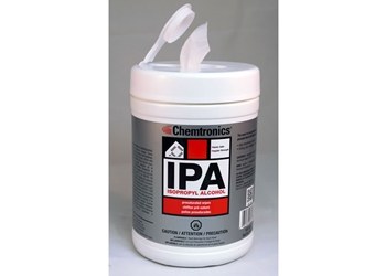 Chemtronics Paño para limpieza de IPA - 100 toallitas Cubo - SIP91P