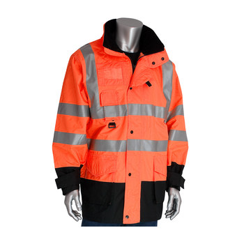 PIP 343-1756 Abrigo, chaqueta y chaleco para condiciones frías 343-1756-OR/2X - tamaño 2XG - Poliéster - Naranja de alta vis./Negro - 08216