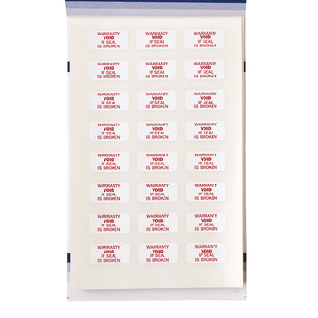 Imágen de Brady Rojo sobre blanco Rectángulo Vinilo TL-PK-11 Sello a prueba de manipulación (Imagen principal del producto)