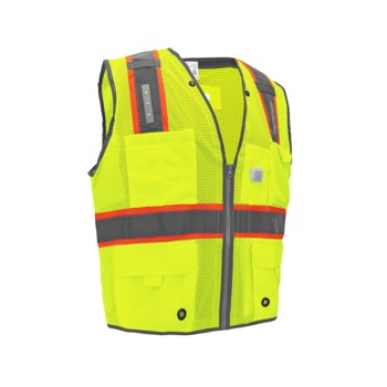 Global Glove FrogWear GLO-15LED Chaleco de alta visibilidad GLO-15LED - tamaño Grande - Poliéster - Amarillo/verde - ANSI clase 2 - glo-15led lg