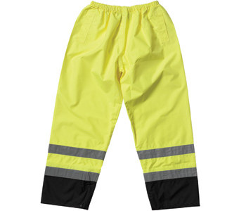Imágen de PIP 318-1757YEL Negro/Lima de alta visibilidad Pequeño Poliéster Pantalones de alta visibilidad (Imagen principal del producto)