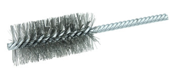 Weiler Acero inoxidable Espiral doble Cepillo en tubo - 5.5 pulg. longitud - Diámetro 1 1/4 pulg. - Diámetro de la cerda 0.010 pulg. - 21236