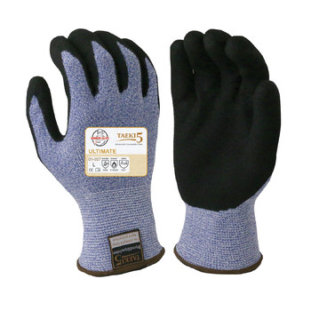 Armor Guys Taeki5 Ultimate 01-027 Negro/Azul Extrapequeño Taeki 5 Guantes resistentes a cortes - armor guys 01-027 xs