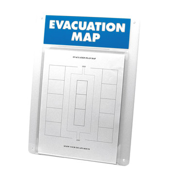 Imágen de Brady Prinzing Soporte de mapa de evacuación EVACU8 (Imagen principal del producto)