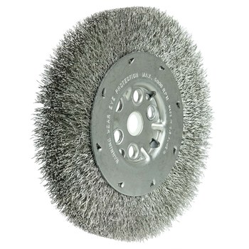 Weiler 01508 Cepillo de rueda - Rizado Acero inoxidable cerda