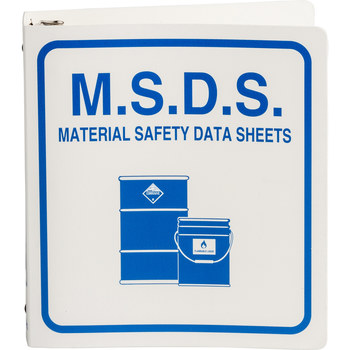 Imágen de Brady Azul sobre blanco Carpeta de hojas de datos GHS y MSDS (Imagen principal del producto)