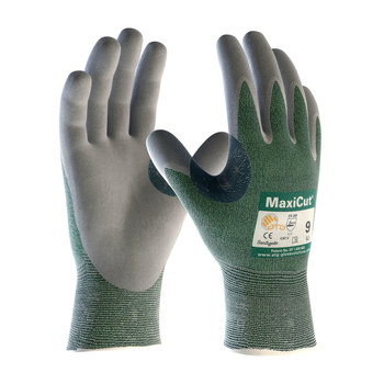 PIP ATG MaxiCut 18-570 Verde Grande Vidrio/Lycra/Nailon/Poliéster Guantes resistentes a cortes - Longitud 9.1 pulg. - 616314-44595