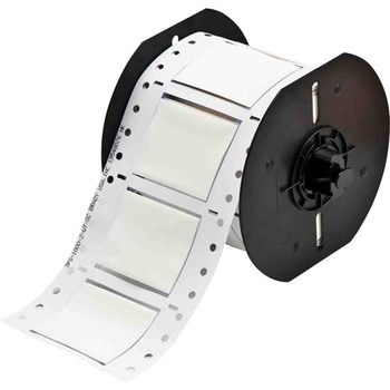 Brady PermaSleeve B33D-1000-2-344 Funda de impresora troquelada - 2 pulg. x 1.66 pulg. - Blanco - B-344