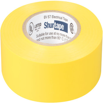 Shurtape Amarillo Cinta eléctrica - 3/4 pulg. Anchura x 66 pies Longitud - 7.0 mil Espesor - shurtape 200788