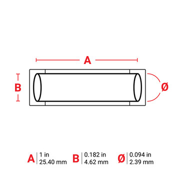 Imágen de Brady PermaSleeve Azul Transferencia térmica M6-094-1-342-BL Etiquetas termorretráctiles para cables y alambres (Imagen principal del producto)