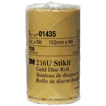 3M Stikit 01435 Rollo de discos PSA - 6 pulg. - P320 - Mediano - Óxido de aluminio