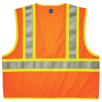 Ergodyne Glowear 8230Z Chaleco de alta visibilidad 21319 - tamaño 4EG/5EG - Poliéster - Naranja de alta visibilidad - ANSI clase 2