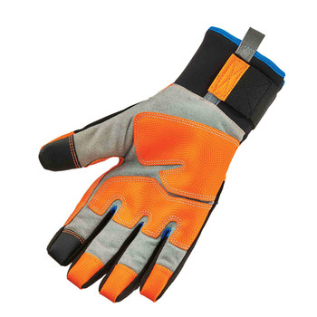 Ergodyne ProFlex 818WP Naranja de alta vis. Grande Neopreno Guantes para condiciones frías - Insulación Thinsulate - 720476-17394
