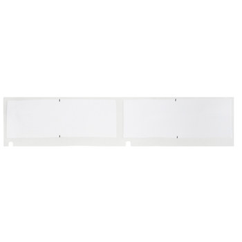 Brady M4-141-499 Etiquetas adhesivas multiuso agresivas - 1 pulg. x 2.25 pulg. - Nailon - Negro sobre blanco - B-499