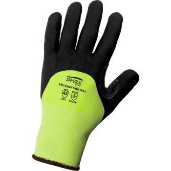 Global Glove Samurai Glove Tuffalene CR18NFT-RD Amarillo/verde Grande HDPE Guantes resistentes a cortes - cr183nft-rd lg