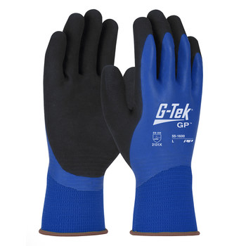 PIP G-Tek GP Azul Grande Nailon Guantes de trabajo y uso general - Longitud 9.6 pulg. - 616314-20543