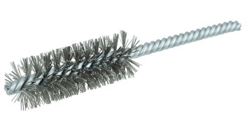 Weiler Acero inoxidable Espiral doble Cepillo en tubo - 5.5 pulg. longitud - Diámetro 7/8 pulg. - Diámetro de la cerda 0.006 pulg. - 21122