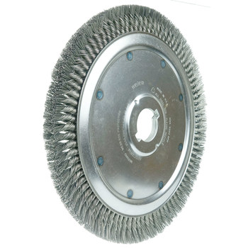 Weiler 09800 Cepillo de rueda - Anudado - Torsión estándar Acero cerda