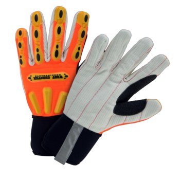 West Chester R2 Naranja Pequeño Algodón/Spandex/Polar/Hypora Guante para condiciones frías - Insulación Polar - 662909-869029