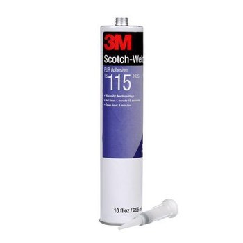 3M Scotch-Weld TS115 HGS Blancuzco Adhesivo de poliuretano - Sólido 0.1 gal Cartucho - 25163