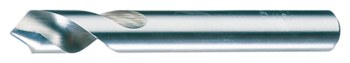 Cleveland 2635 Taladro de puntos - Corte de mano derecha - Punta Radial 120° - Acabado Brillante - Longitud Total 3.75 pulg. - Flauta Espiral - Acero de alta velocidad - Vástago Recto - C24176