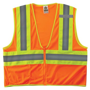 Ergodyne Glowear 8229Z Chaleco de alta visibilidad 21307 - tamaño 2EG/3EG - Poliéster - Naranja de alta visibilidad - ANSI clase 2