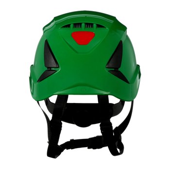 3M SecureFit X5000 X5004V-ANSI Verde Plástico Casco - Suspensión 6 puntos - Ajuste Trinquete - 076308-94310