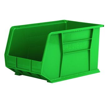 Imagen de Akro-mils Akrobin 60 lb Verde Polímero de grado industrial Colgado/Apilado Contenedor de almacenamiento (Imagen principal del producto)