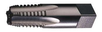 Cle-Line 0464 3/4-14 NPT Gancho Medio De Rosca Interrumpida Macho cónico de tubería - 5 Flauta(s) - Acabado Brillante - Acero de alta velocidad - Longitud Total 3.25 pulg. - C64228