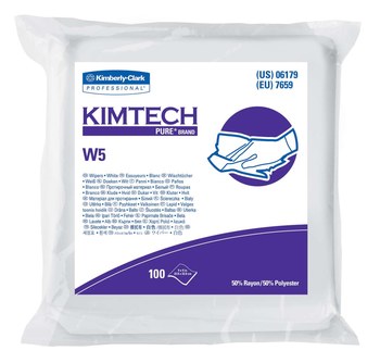 Imagen de Kimberly-Clark 06179 Kimtech W5 Blanco Poliéster/rayón Limpiador (Imagen principal del producto)