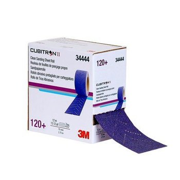 3M Cubitron II Hookit Rollo de hoja de lijado 34444 - 2.75 pulg. x 12 mm - 120+