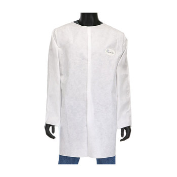 Imágen de PIP Posiwear M3 C3818 Blanco Grande SMMMS Bata de laboratorio reutilizable para trabajo y uso general (Imagen principal del producto)
