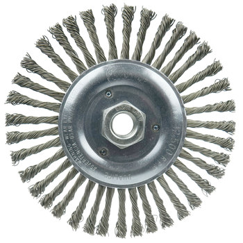 Weiler Vortec Pro 36307 Cepillo de rueda - Anudado - Circular trenzado Acero cerda