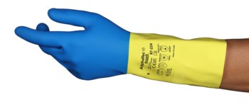 Ansell AlphaTec 87-224 7 Látex de caucho natural, Mezcla de neopreno Látex de caucho natural, Mezcla de neopreno Guantes resistentes a productos químicos - 076490-70310