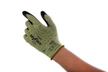 Ansell HyFlex FORTIX® 11-550 Verde/Negro 10 Para-aramida, Nailon, Spandex Guantes resistentes a cortes - 076490-09395