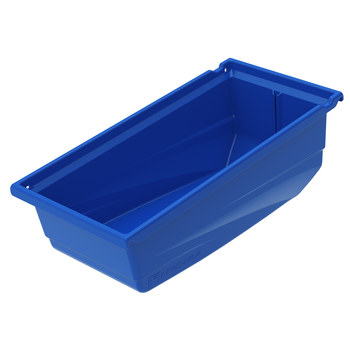 Imagen de Akro-mils Akrobin 30 lb Azul Polímero de grado industrial Colgado/Apilado Contenedor de almacenamiento (Imagen principal del producto)