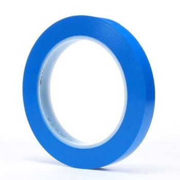 3M 471 Azul Cinta de marcado - 1/2 pulg. Anchura x 36 yd Longitud - 5.2 mil Espesor - Un solo lado Adhesiva - 03119