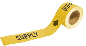 Imágen de Brady Pipe Markers-To-Go Amarillo Plástico 20473 Marcador de tubería autoadhesivo (Imagen principal del producto)