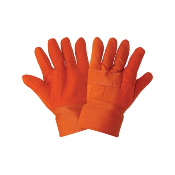 Global Glove C26HV Naranja de alta vis. Un tamaño para todos Algodón Guante de alta resistencia térmica - Pulgar tipo ala - c26hv mens