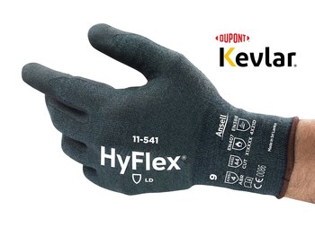 Ansell HyFlex ANSELL GRIP™ 11-541 Gris 10 INTERCEPT Yarn/Nitrile Guante resistente a cortes - 076490-10437