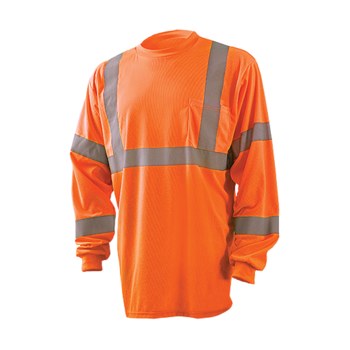 Occunomix Camisa de alta visibilidad LUX-LSETP3B - Grande - Poliéster - Naranja - 61351