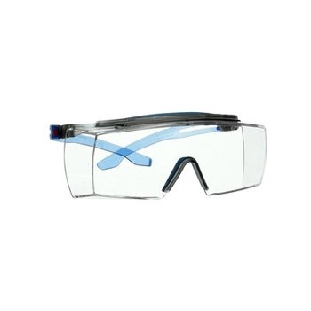 3M SecureFit Serie 3700 SF3701XSGAF-BLU Policarbonato Gafas de seguridad OTG (sobre el vidrio) lente Transparente + Scotchgard - Sin marco - 051131-27906