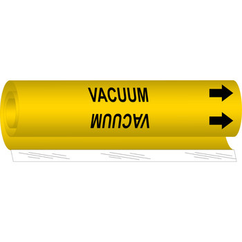 Imágen de Brady Negro sobre amarillo Poliéster Alta visibilidad 5779-I Marcador de tubería de envoltura (Imagen principal del producto)
