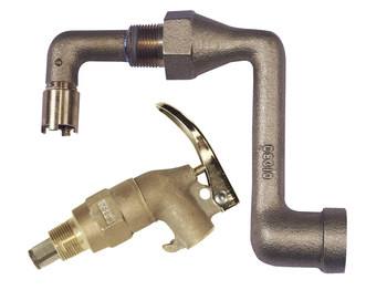 Imágen de Justrite 08308 Amarillo Latón Adaptador (Imagen principal del producto)